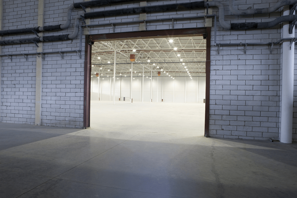 warehouse entry door lights