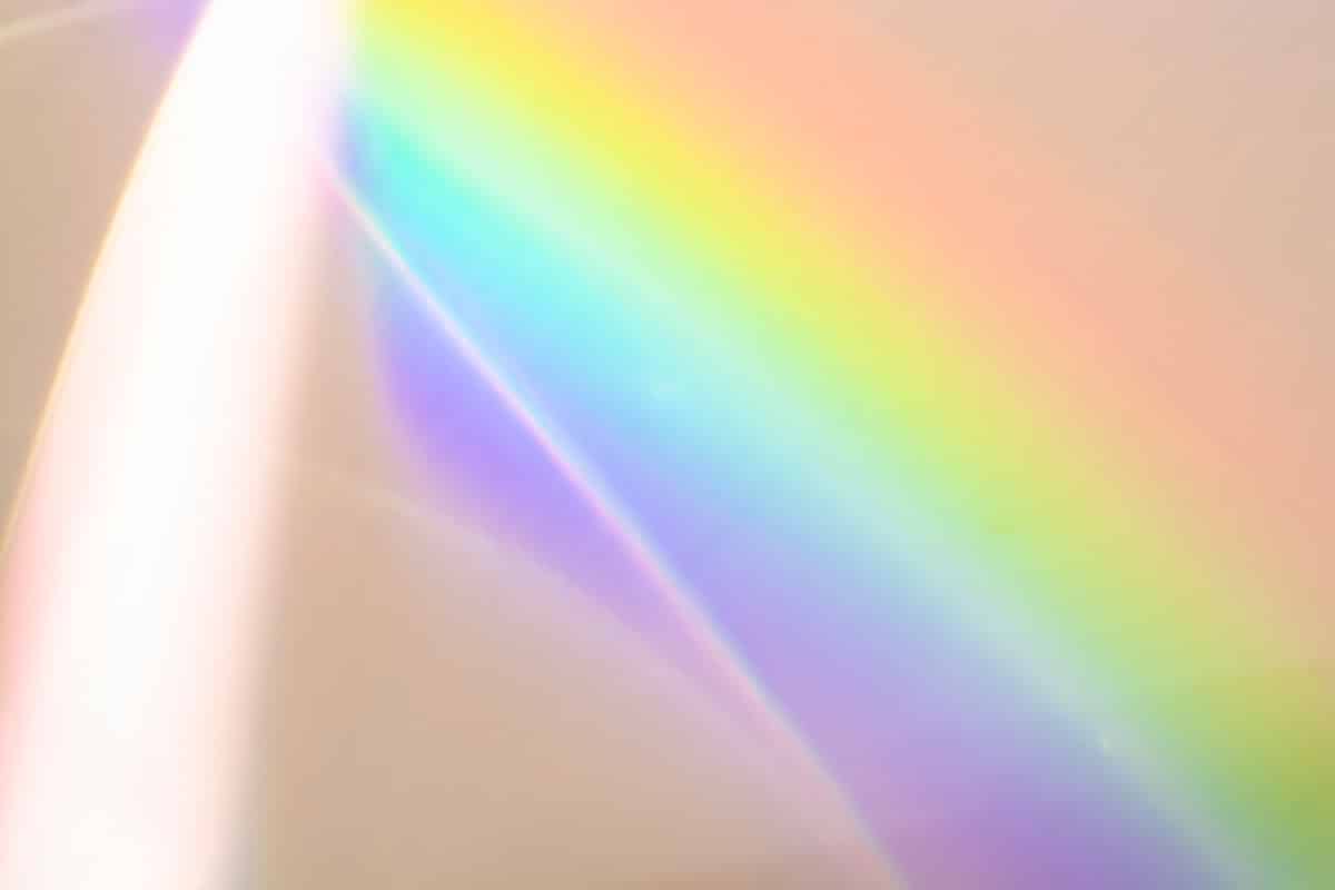Colorful image showing light spectrum